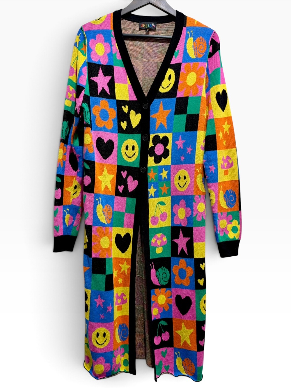 dELiA*s x Dolls Kill Happy In My Mind Y2K Duster Cardigan S